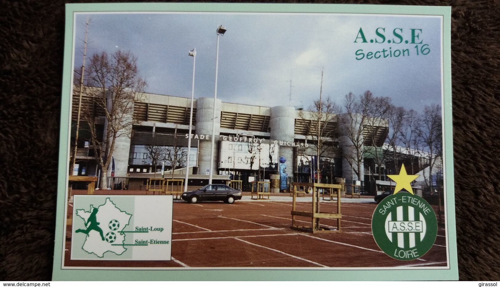 CPM STADE STADIUM SAINT ETIENNE GEOFFROY GUICHARD A S S E SECTION 16 LOIRE CARTE FARNCE SAINT LOUP ST ETIENNE FOOTBALL - Stades