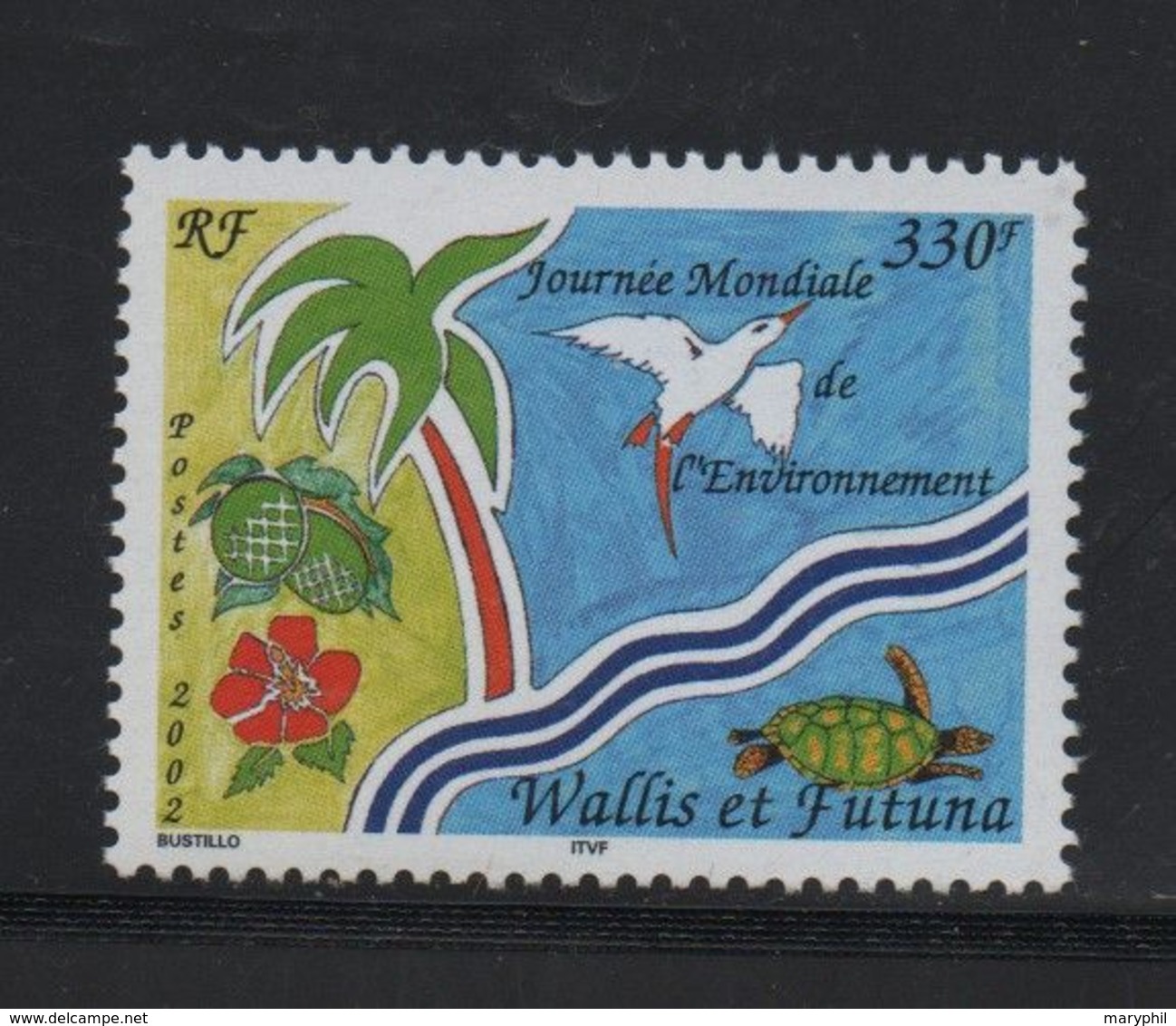 WALLIS ET FUTUNA  N° 570 ** TORTUE - OISEAU - FLEUR  - Cote 8.70 € - Ungebraucht