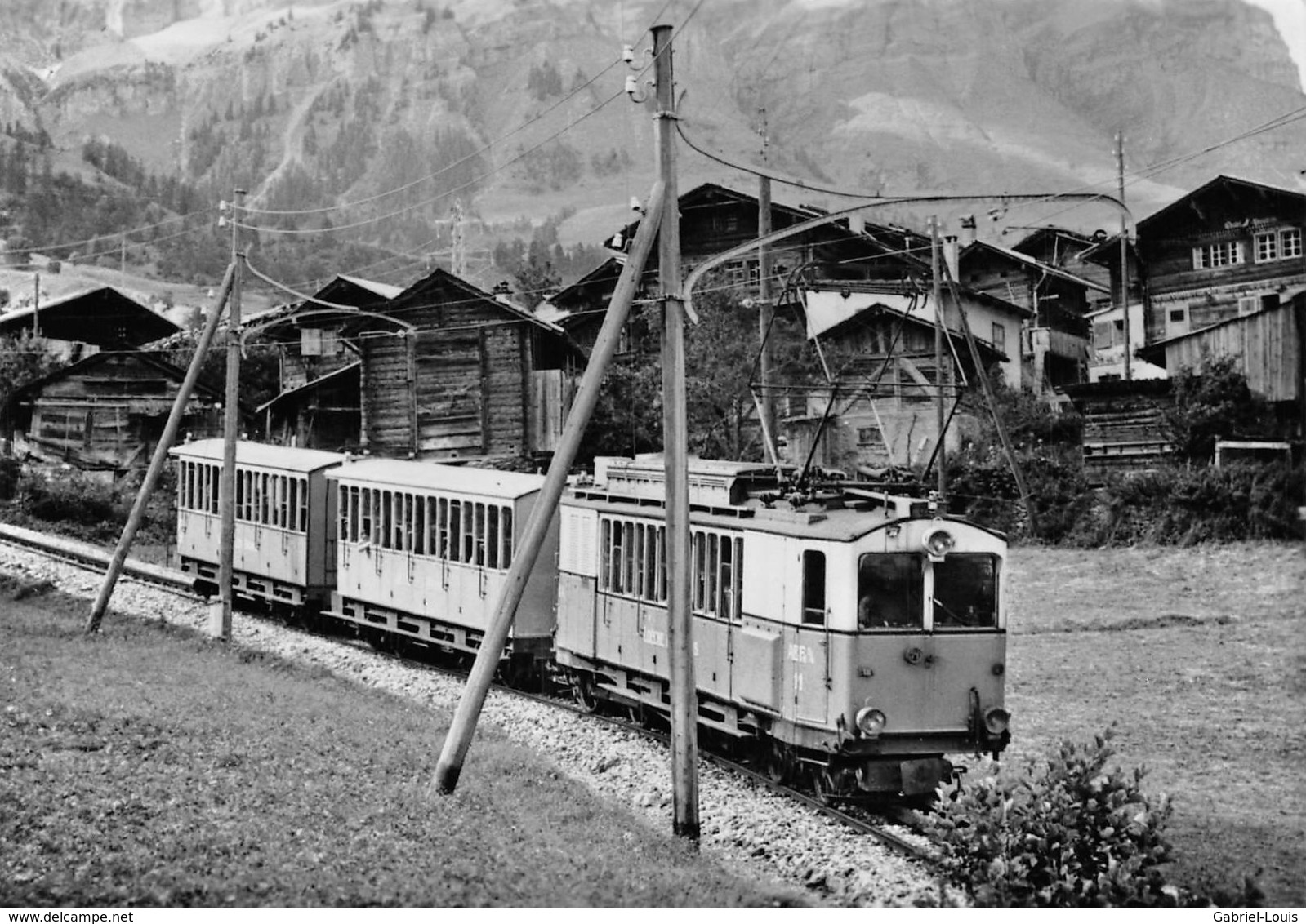 BVA -  Inden- Loèche–Loèche-les-Bains LBB - L.B.B Ligne De Chemin De Fer Train - Leukerbad - - Inden