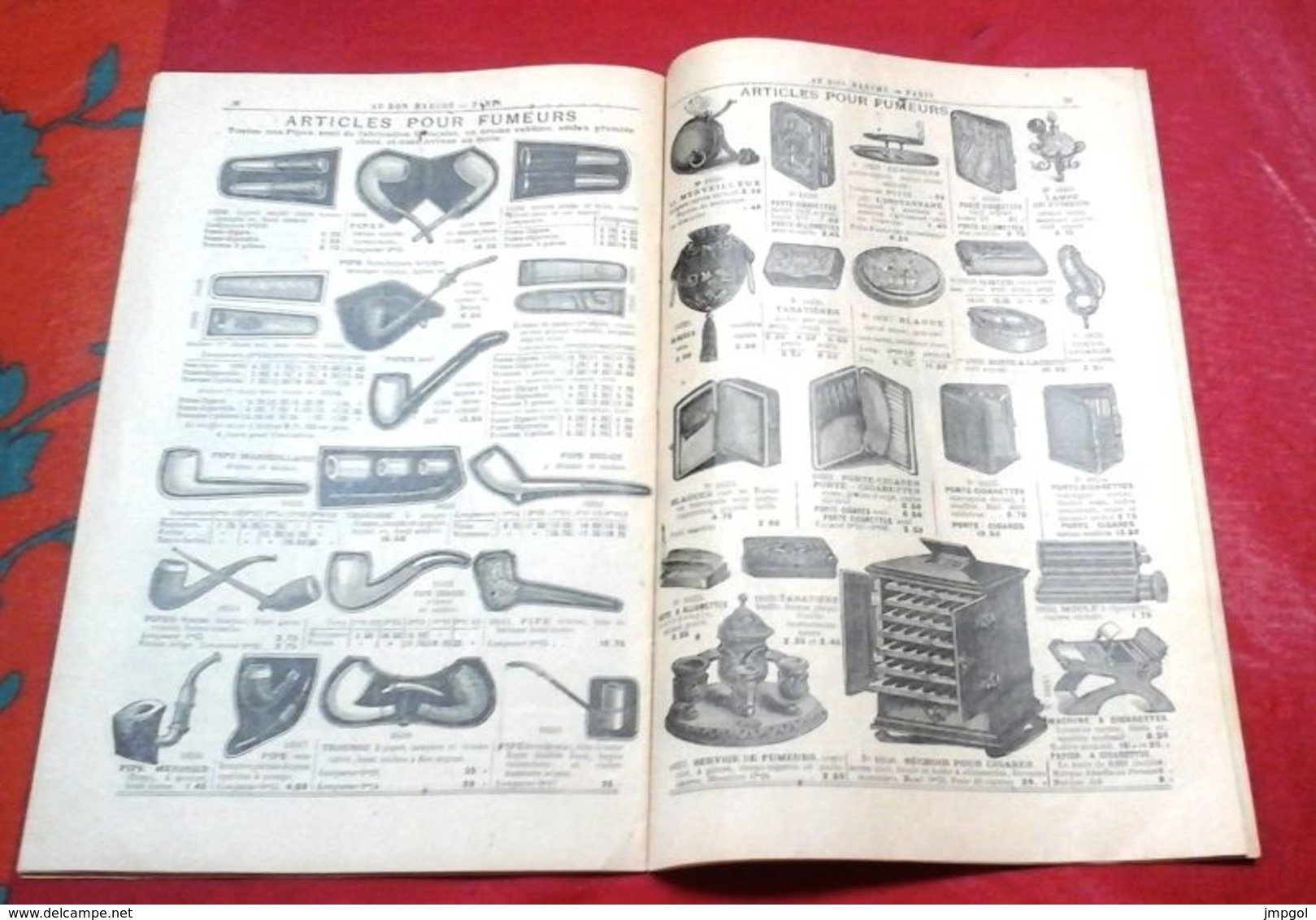 Catalogue Au Bon Marché 1897 Articles de Paris Maroquinerie Horlogerie Bijouterie Montres Articles pour fumeurs...