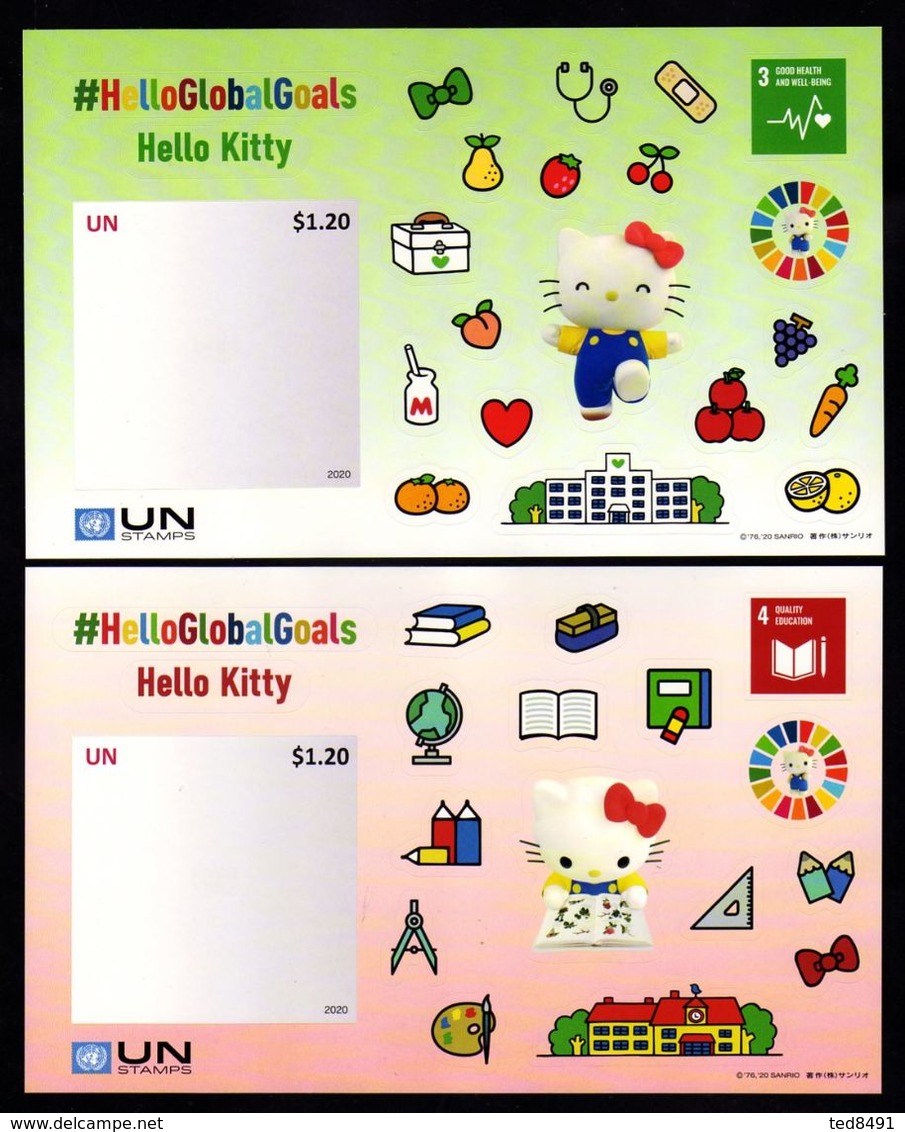 UNO NEW YORK 2020 - HELLO KITTY, Sheet - Blocchi & Foglietti