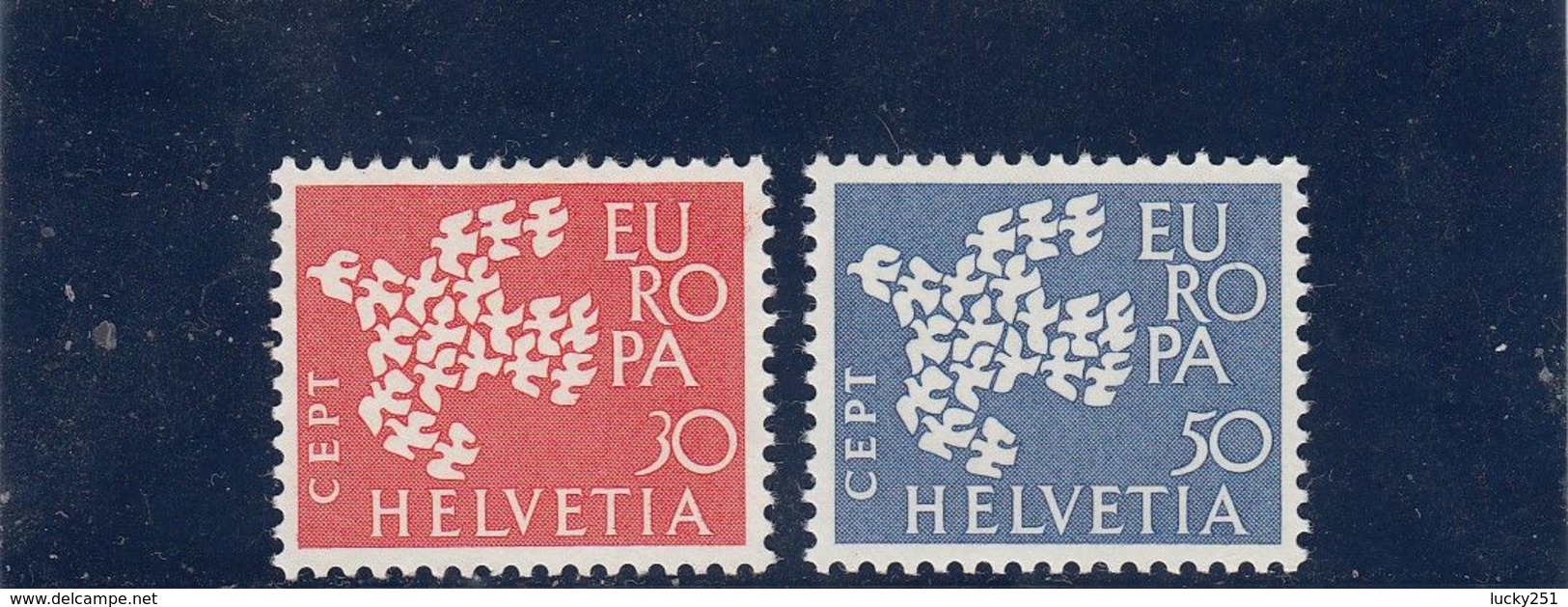 Suisse - Année 1961 - Neuf** - N°Zumstein 379/80** - Europa - Nuevos