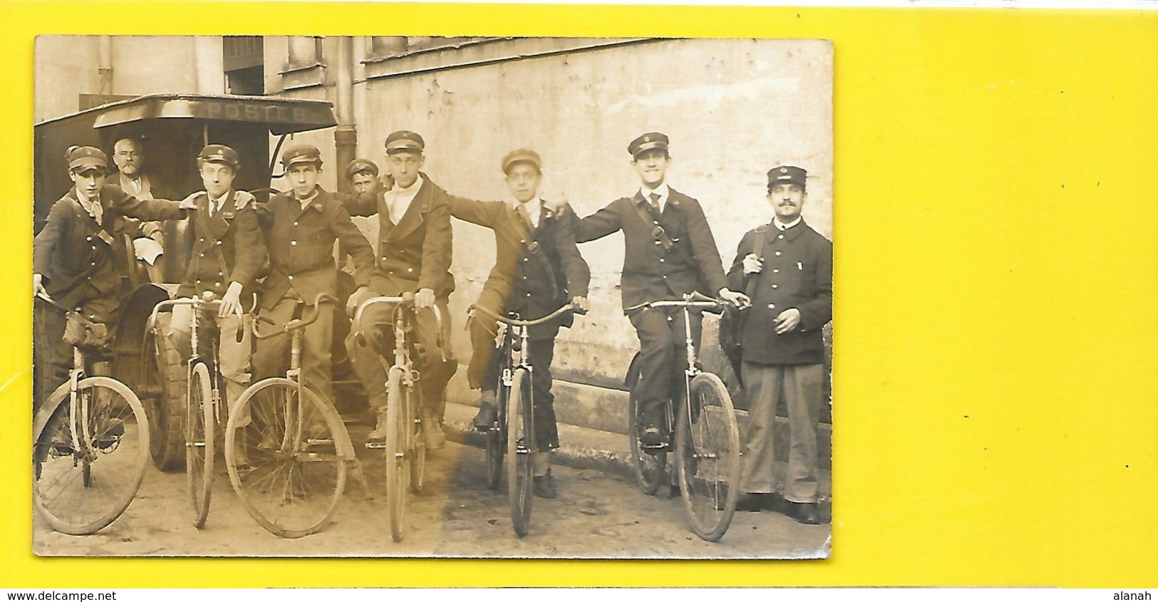 Carte Photo De Facteurs à Vélo - Other & Unclassified