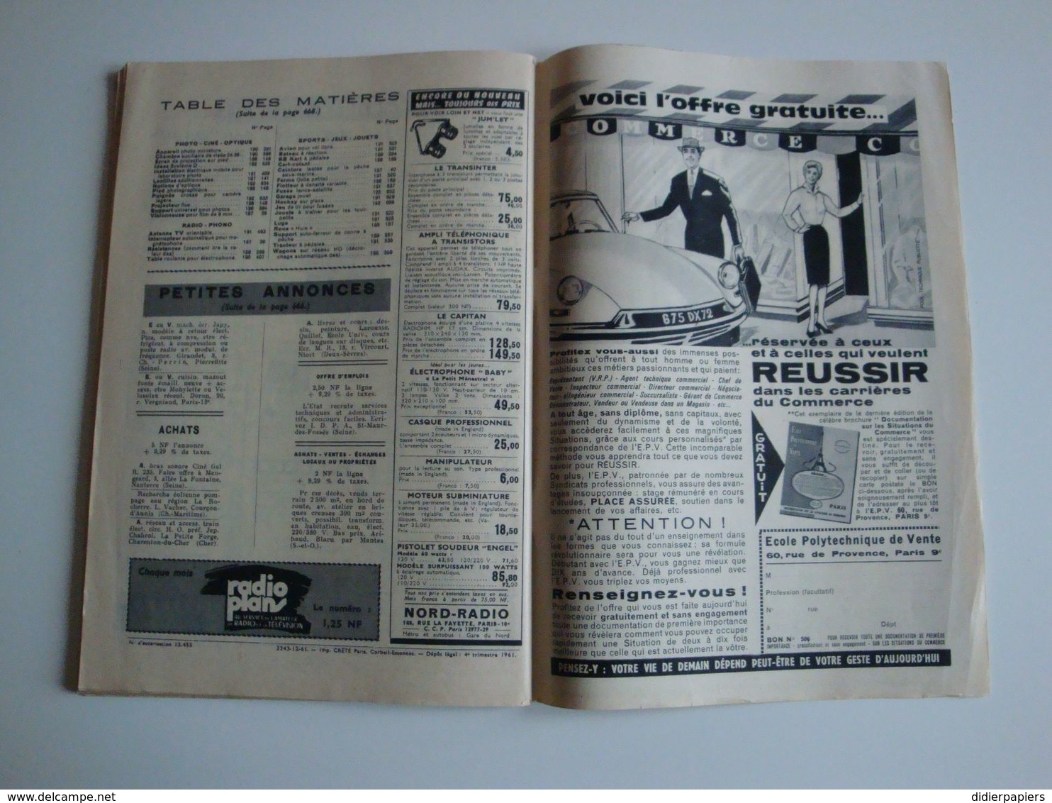 Système "D" La Revue Des Bricoleurs,1961,remorque Porteuse à Deux Roues,2cv,jeu De Tir Pour Fusées Etc - Bricolage / Técnico