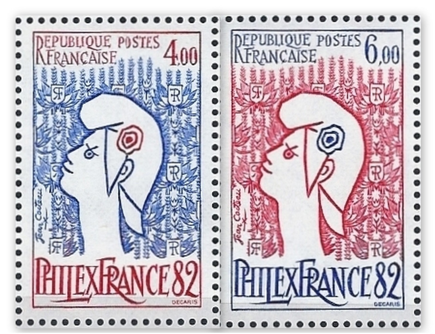 1982 France Yv# 2216/2217  **MNH  TTB Très Beau. Philexfrance 82 (Yvert&Tellier)  Personnalités - Unused Stamps