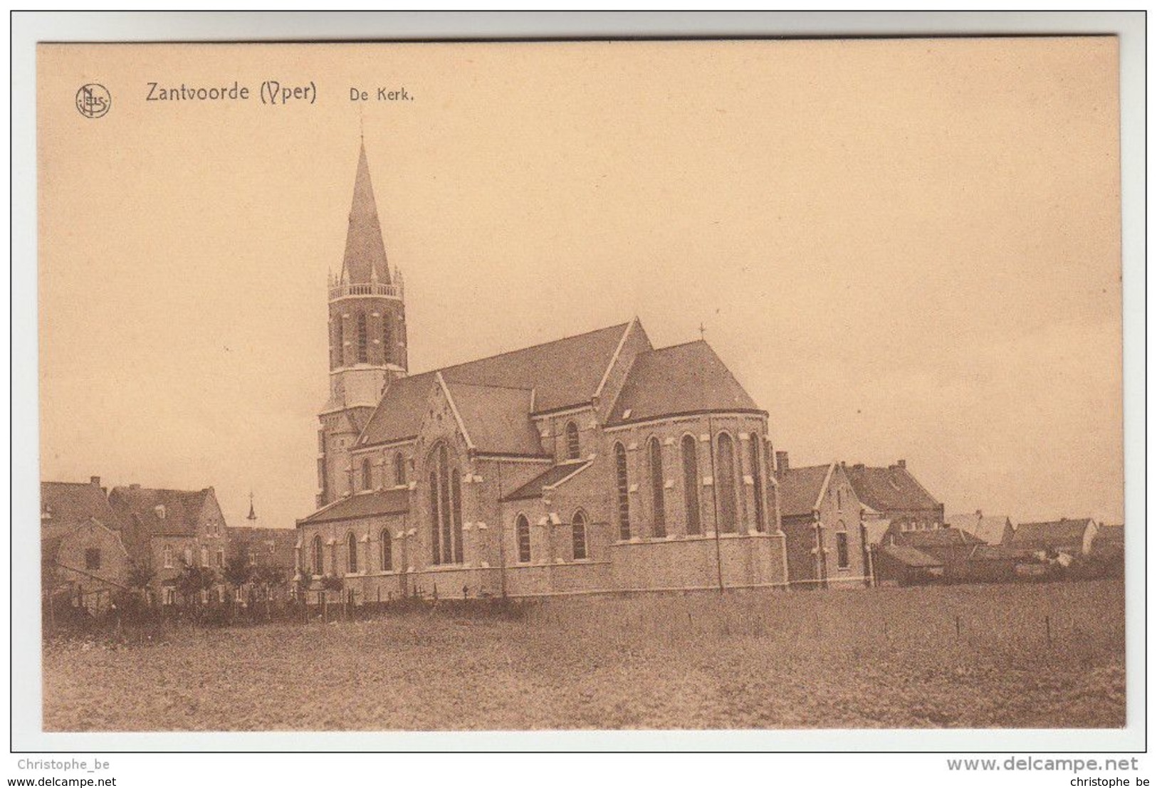 Zandvoorde, Zantvoorde Ieper, De Kerk (pk67440) - Ieper