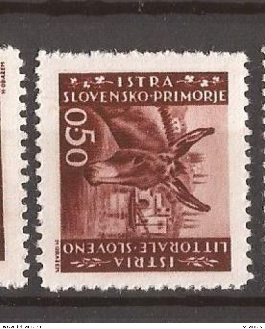 1945  ISTRA SLOVENIA  ITALIA JUGOSLAVIA  FAUNA ASINI  PERF- 10 1-2 -- 11 1-2  INTERESSANT   MNH - Donkeys