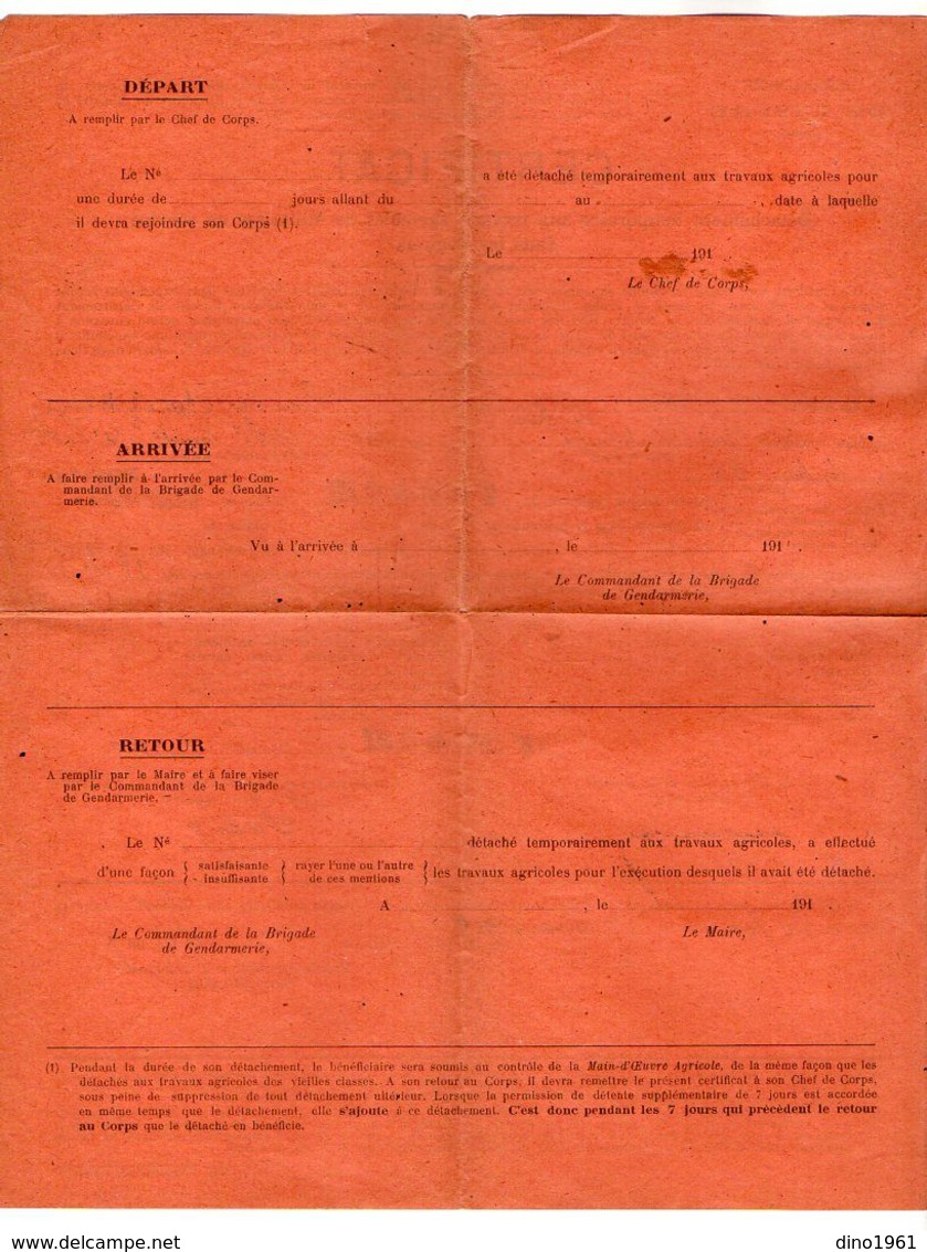 VP17.172 - MILITARIA - GRENOBLE X SAINT JUST DE CLAIX 1919 - Certificat - Soldat A. REY Du 121 è Rgt D'Artillerie Lourde - Documents