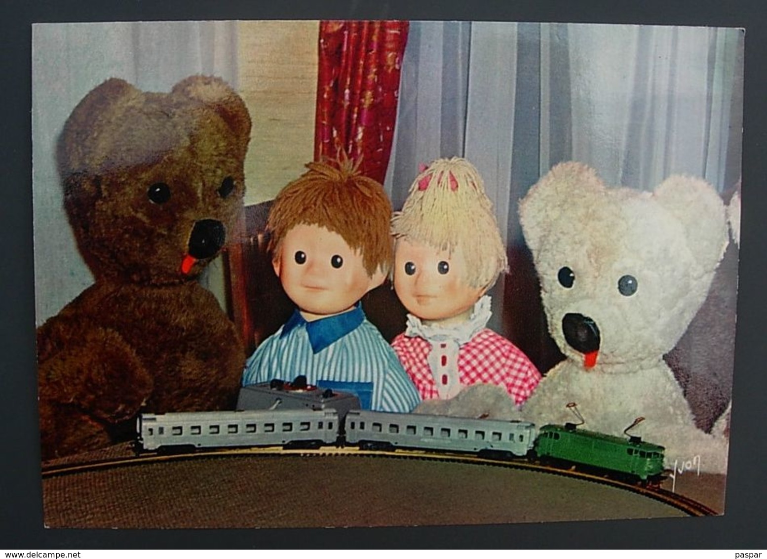 Carte Postale Bonne Nuit Les Petits Nounours Train électrique - Séries TV