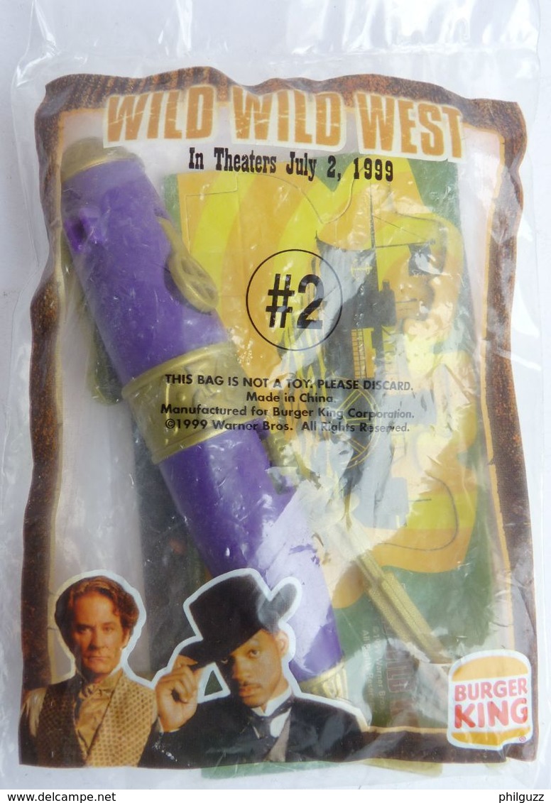 RARE JOUET BURGER KING N°2 1999 WILD WILD WEST  En Sachet Complet - Andere & Zonder Classificatie