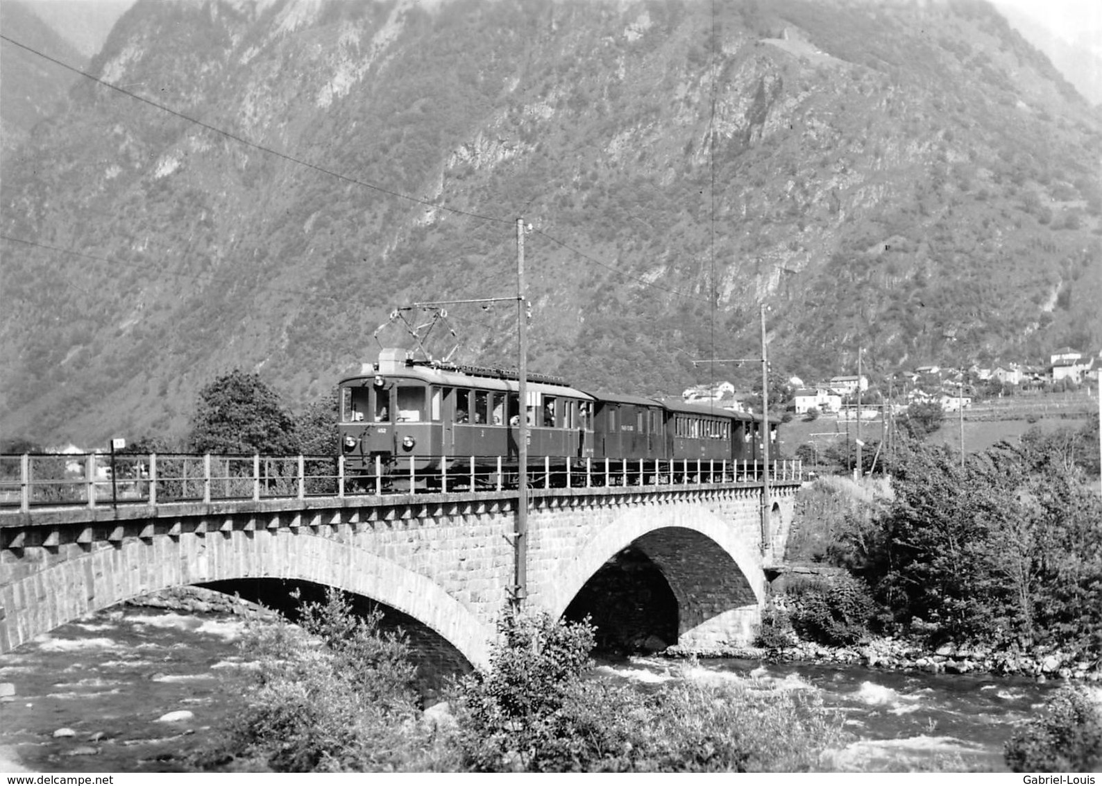 BVA -  Pont De Roveredo  - Rhätische Bahn - RhB - R.h.B. Ligne De Chemin De Fer Train - Autres & Non Classés