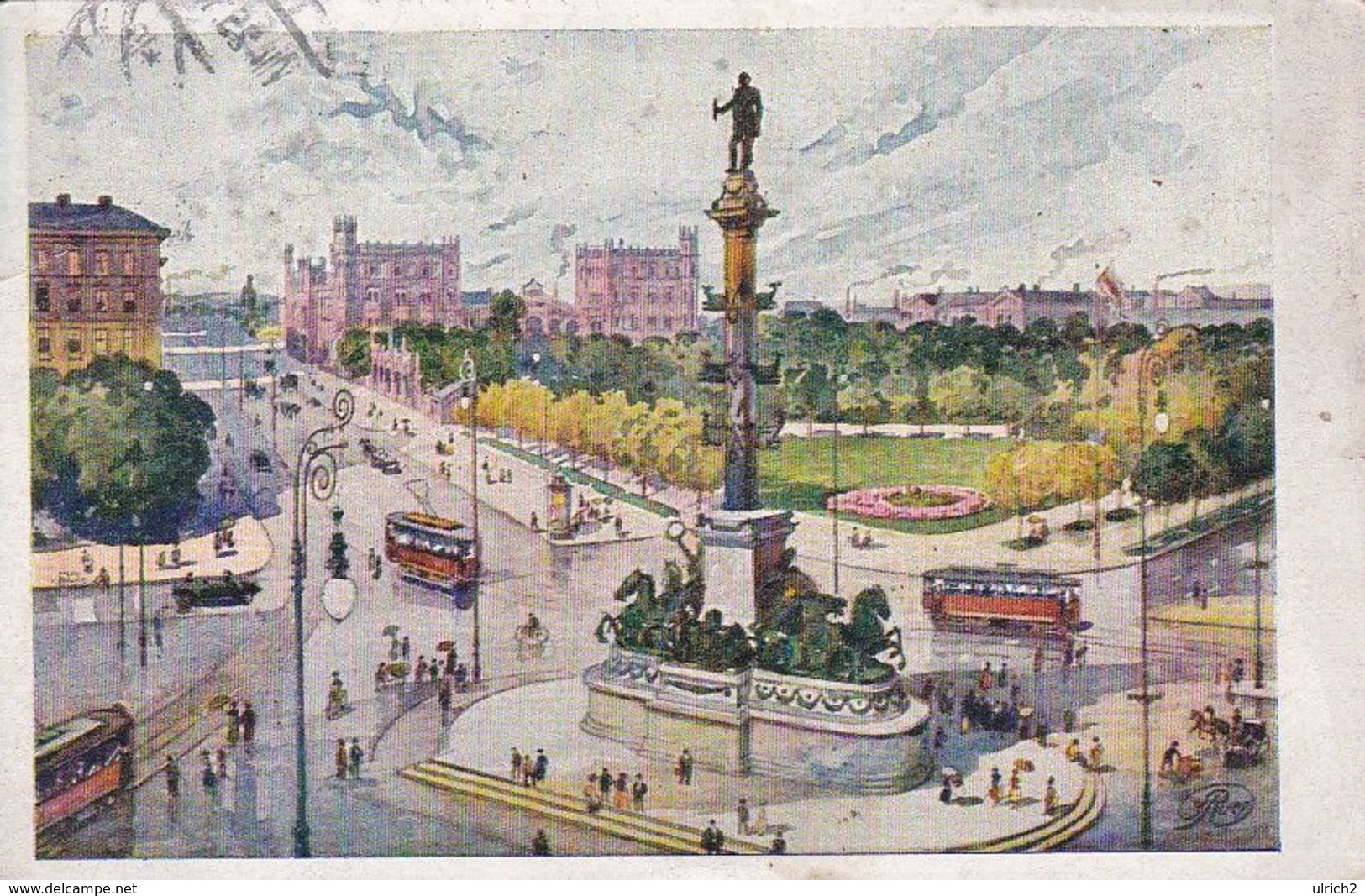 AK Wien - Praterstern Mit Tegetthoff-Denkmal - 1925 (50803) - Prater