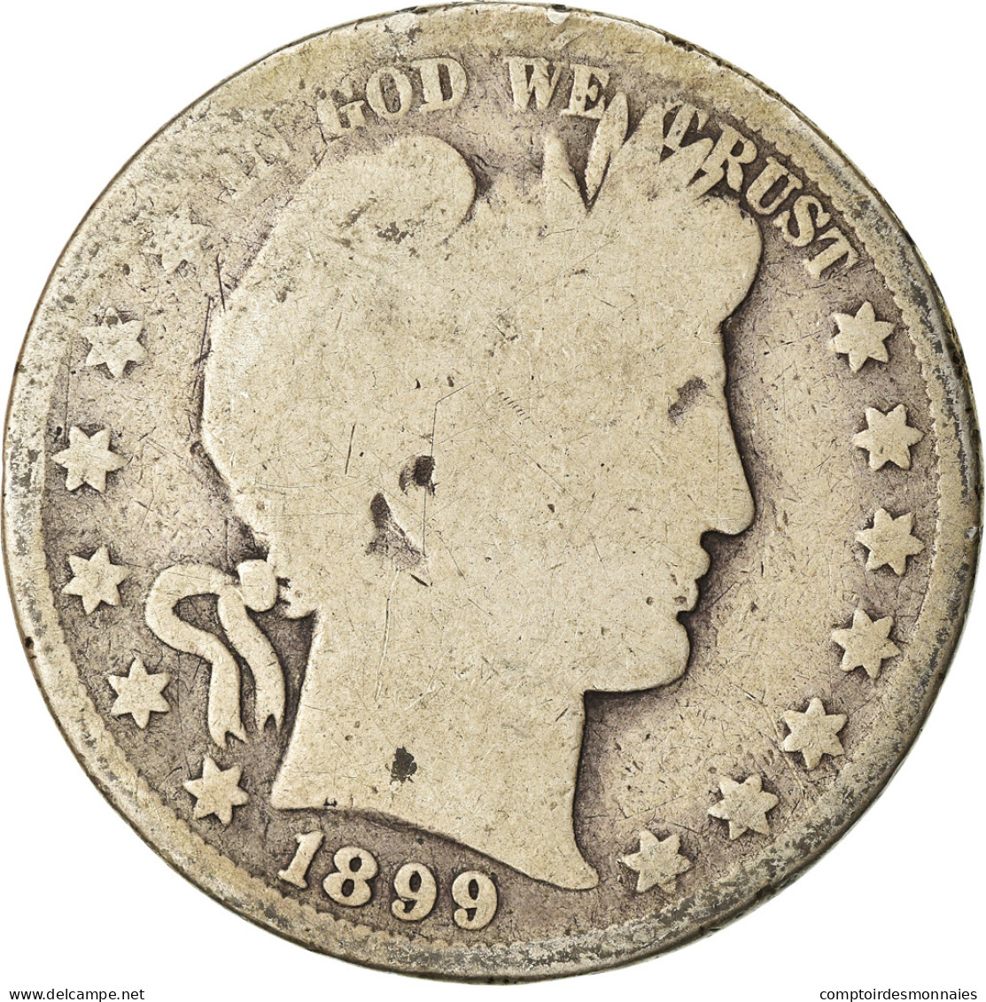 Monnaie, États-Unis, Barber Half Dollar, 1899, Philadelphie, B+ - 1892-1915: Barber