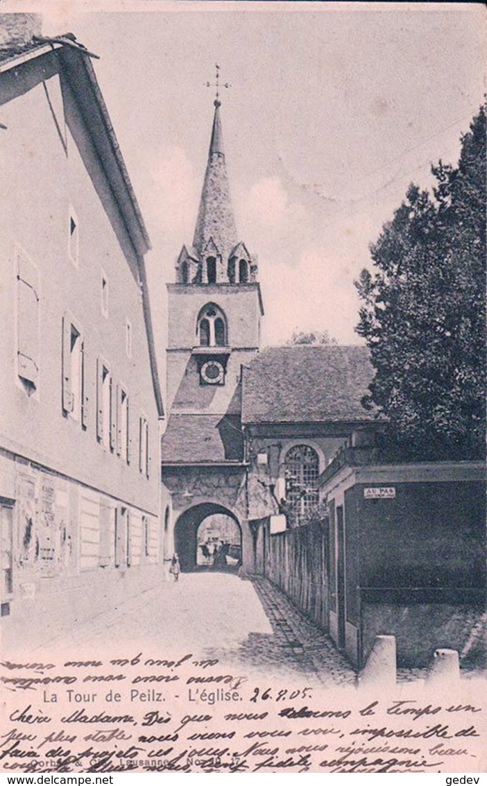 La Tour De Peilz, L'Eglise (27.8.1905) - La Tour-de-Peilz