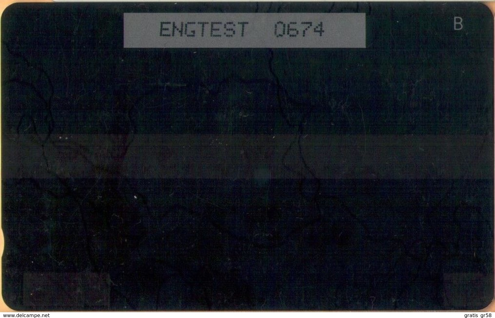 Saudi Arabia - GPT, Plessey, MV Cards SAU-O-13 A, Plain White Eng. Test ENGTEST, Used As Scan RRR - Saudi-Arabien