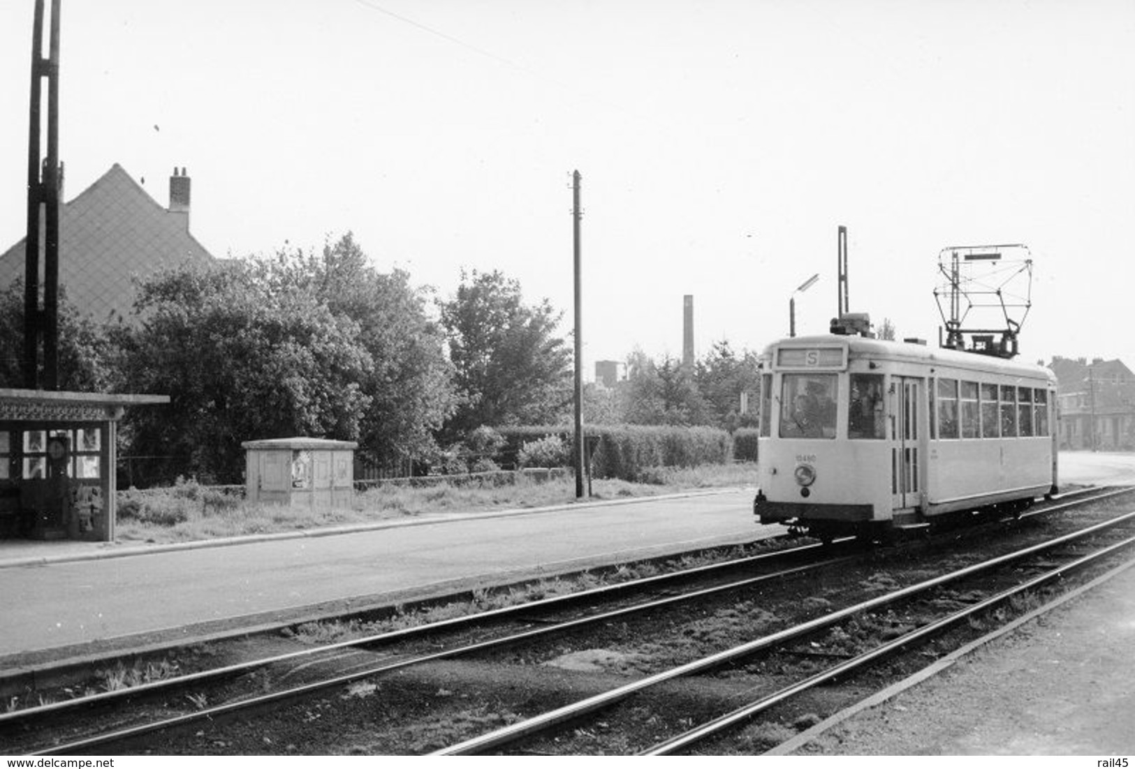 St-Stevens-Woluwe (Vliegers Plaats). SNCV Brabant. Cliché Jacques Bazin. 12-05-1961 - Trains