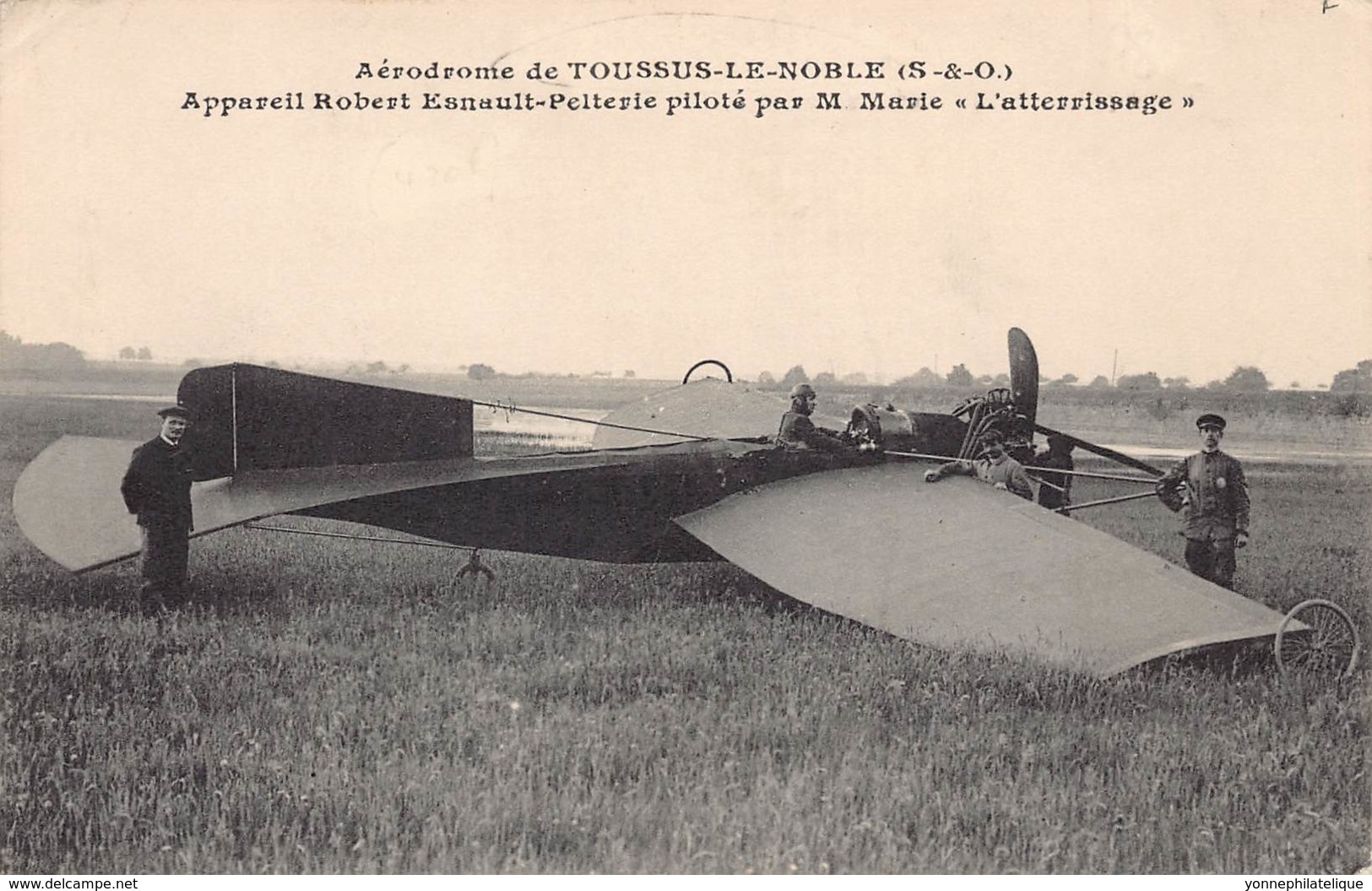 78 - YVELINES - TOUSSUS LE NOBLE - 10457 - Aérodrome Robert Esnault-Pelterie Atterrisage M.Marie - Toussus Le Noble