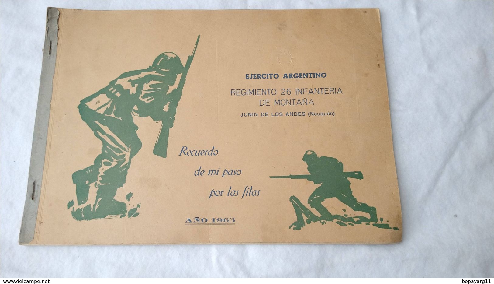 Argentine Army Promotion Photo Book 1963 Military Life Mountain Troops 24 Pages #13 - Spaans