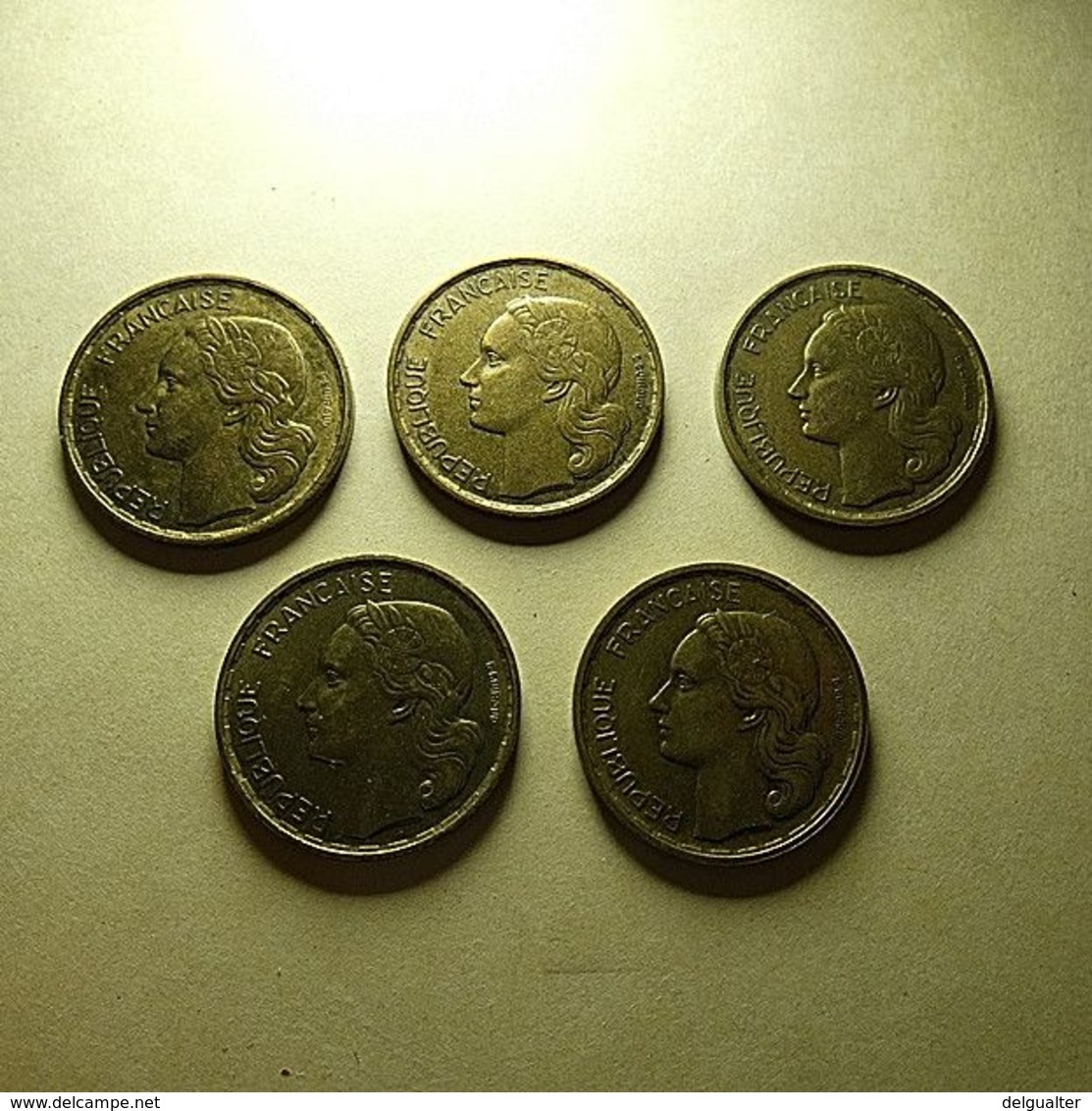 France 5 Coins 20 Francs All Different - Kiloware - Münzen