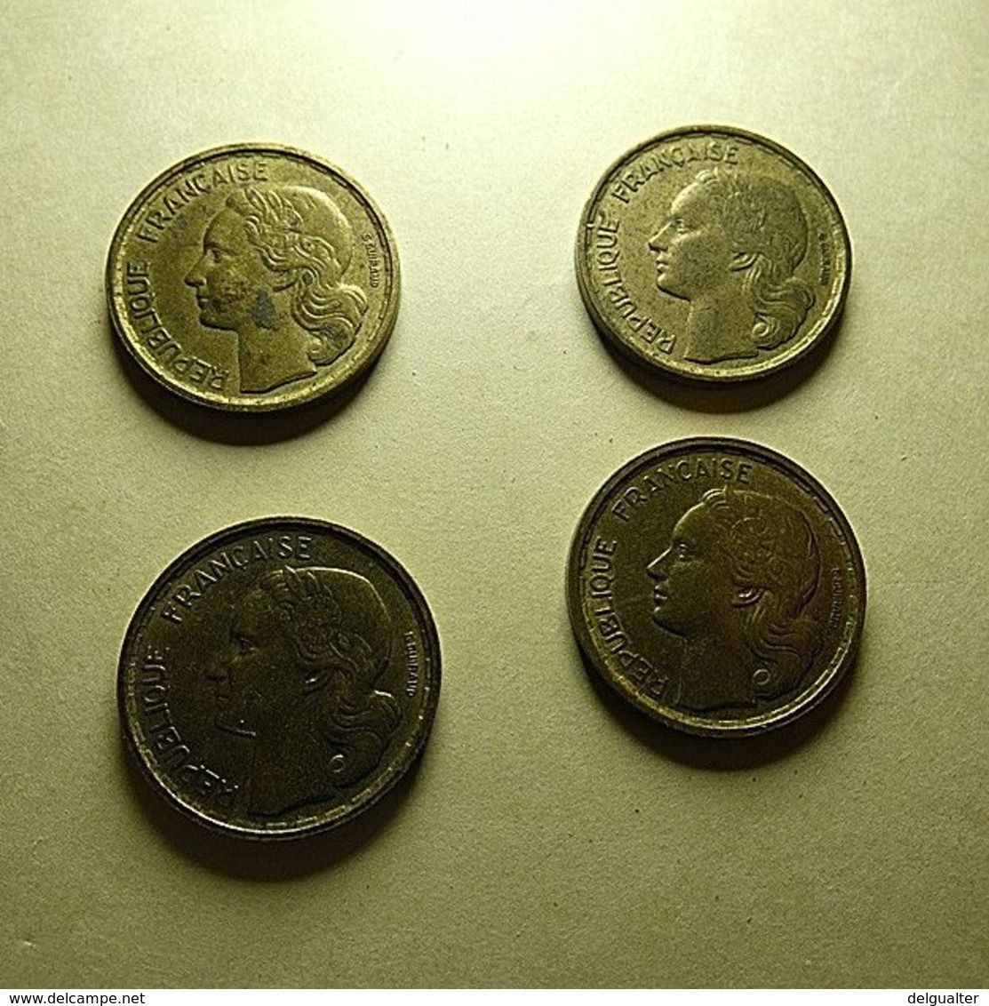 France 4 Coins 10 Francs All Different - Kilowaar - Munten