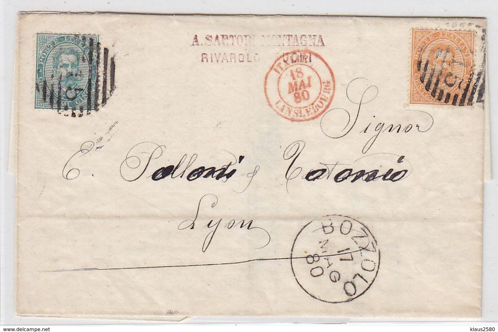 Italien Um 1880 Brief Mit MIF - Autres & Non Classés