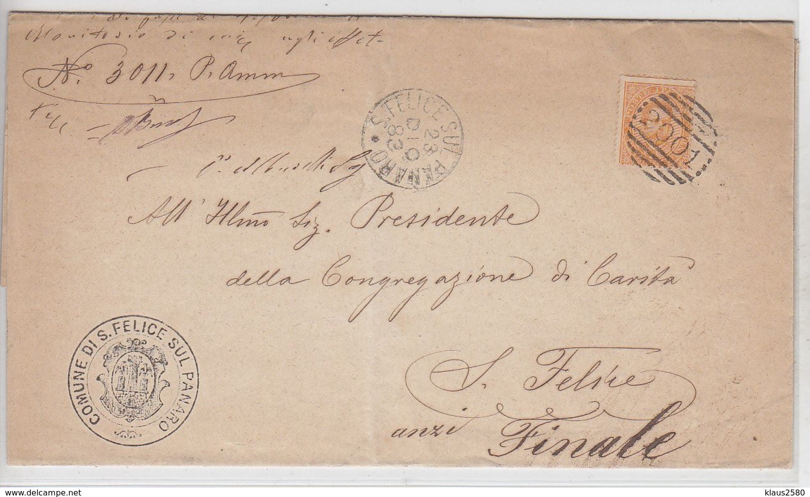 Italien 1883 Schöner Beleg Mit EF - Other & Unclassified