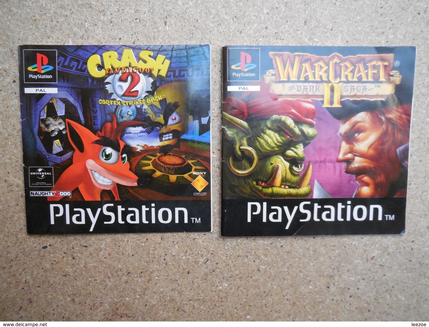 Notice Jeu Crash Bandicoot 2 Et Warcraft 2 Sur Playstation 1 - Sonstige & Ohne Zuordnung