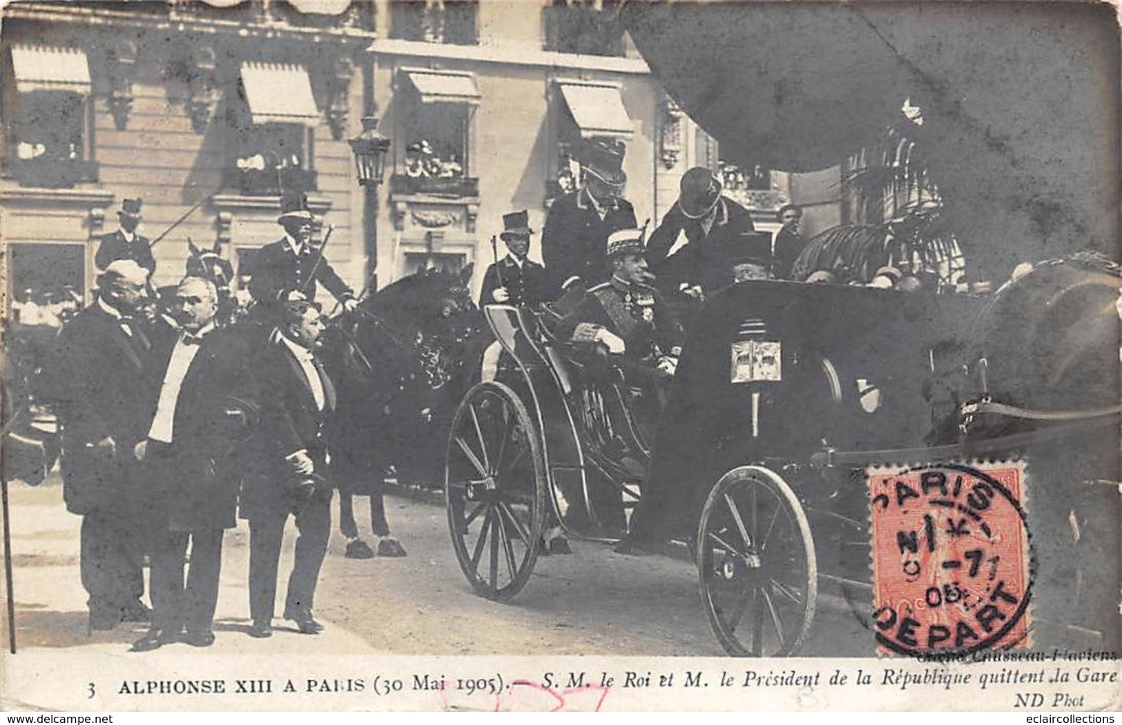 Espagne.        Visite D'Alphonse XIII A Paris . Mai 1905    (Voir Scan) - Andere & Zonder Classificatie