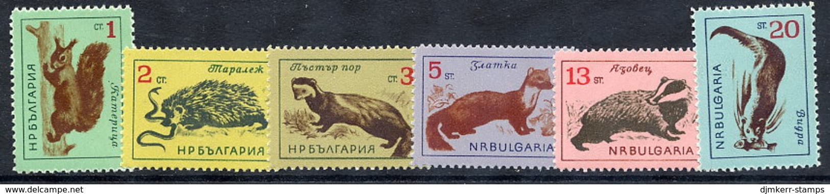 BULGARIA 1963 Mammals MNH / **.  Michel 1377-82 - Nuovi