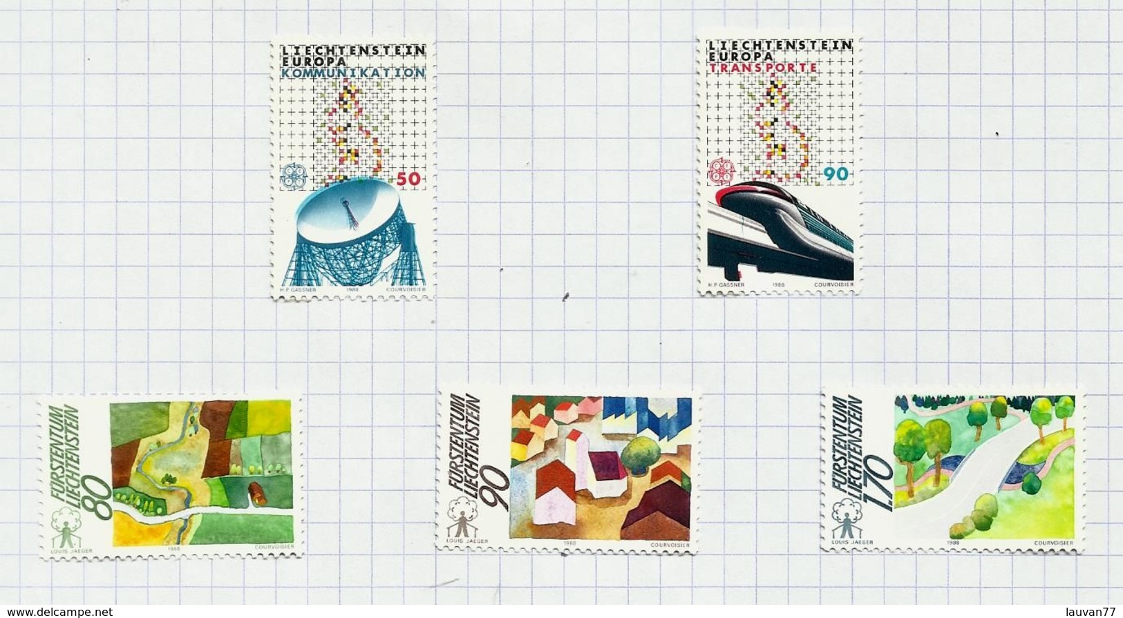 Liechtenstein N°880 à 882 Neufs Avec Charnière* Cote 6.00 Euros (878, 879 Offerts) - Unused Stamps