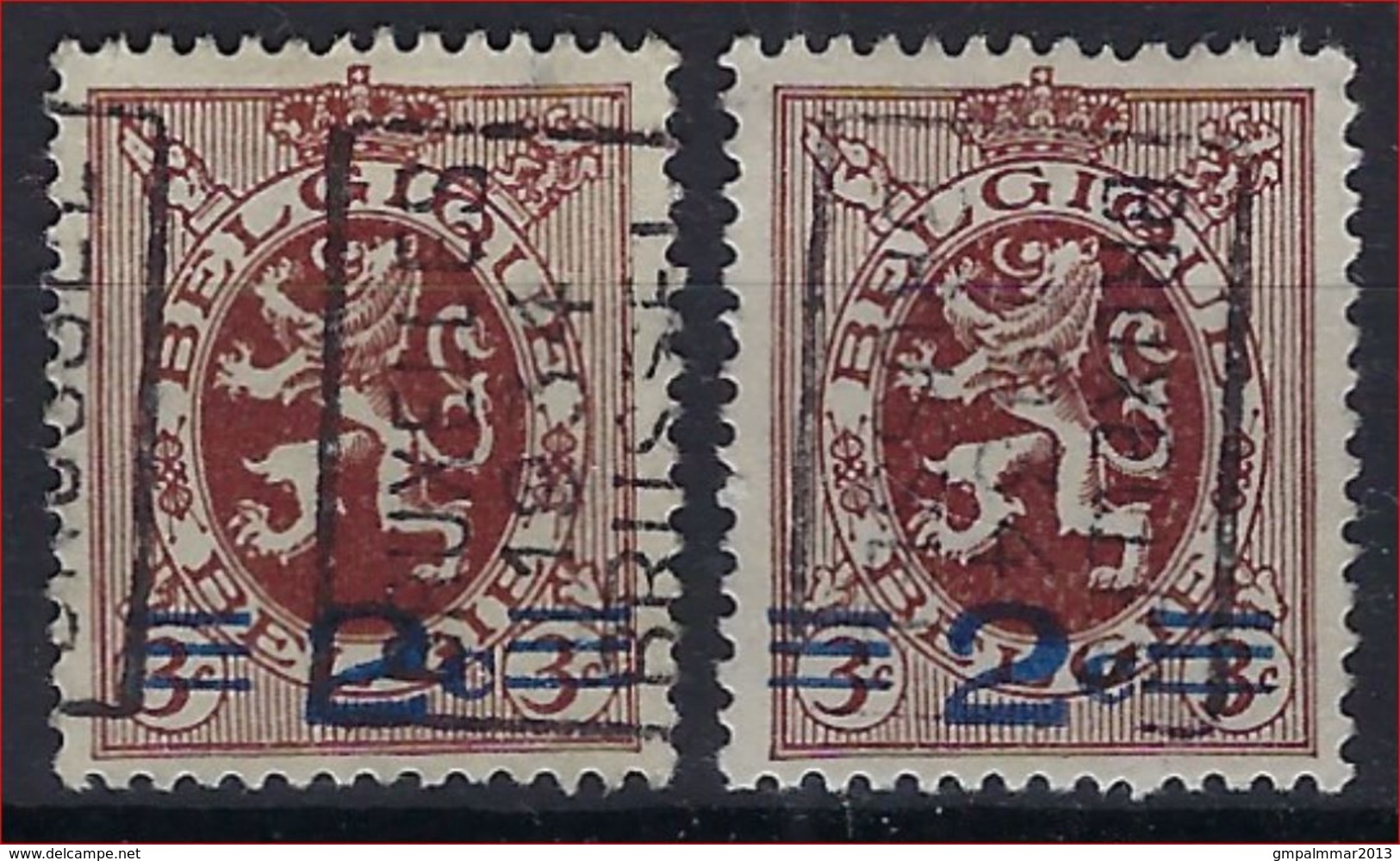 Belg. Preo / Precancel / Vorausentwerting OCVB Nr.  6040 A + B BRUXELLES 1934 BRUSSEL ! - Roller Precancels 1930-..