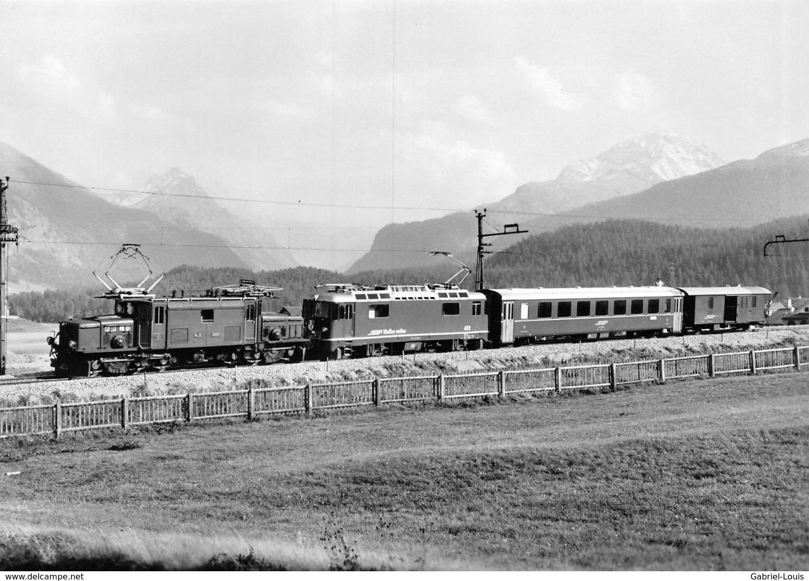 BVA -Celerina Ge 6/6 I 409  - Rhätische Bahn - RhB - R.h.B. Ligne De Chemin De Fer Train - Celerina/Schlarigna