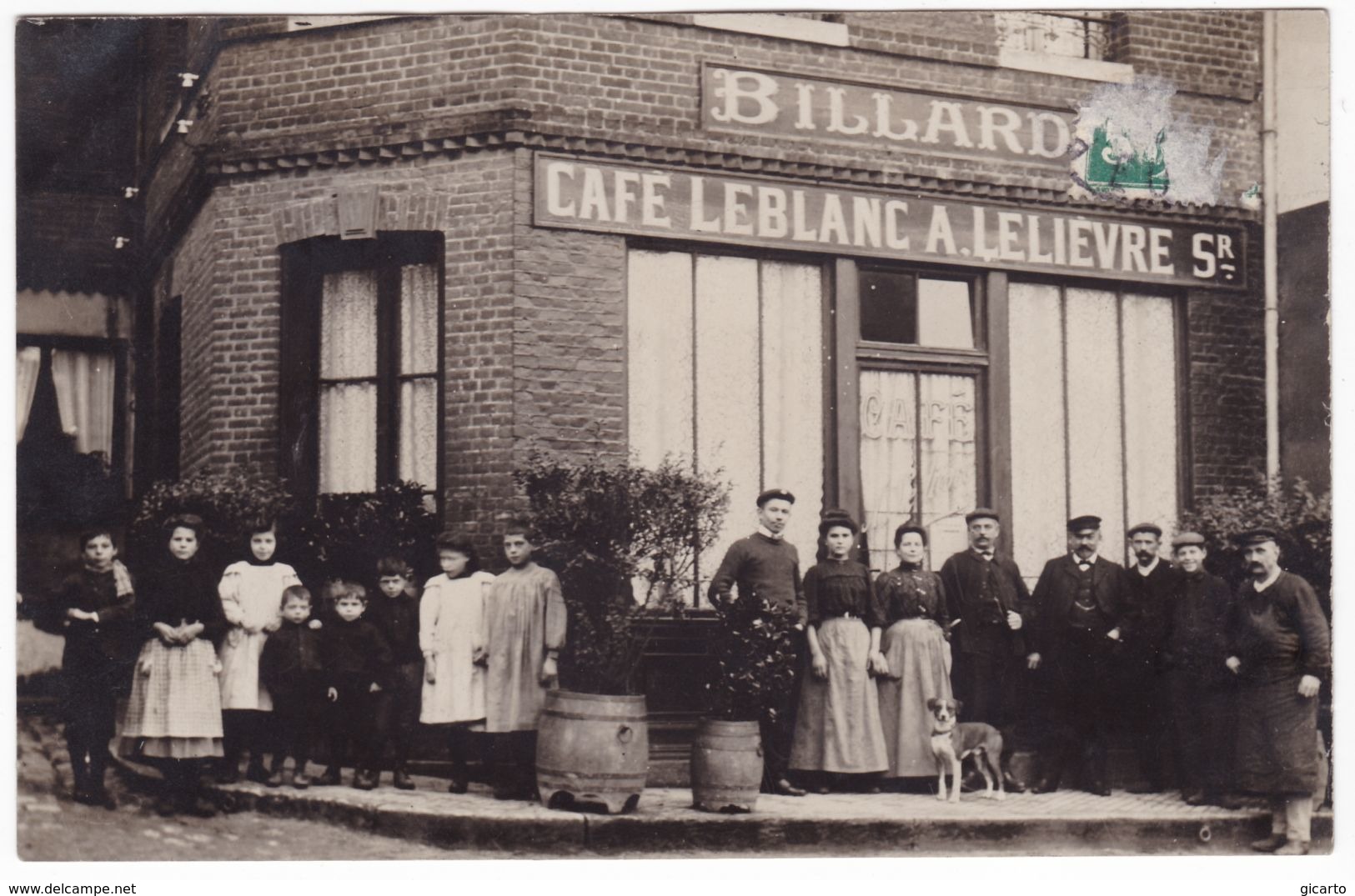 Pont De L'Arche , Carte Photo , Café Leblanc - Lelièvre , 17 Place Hyacinthe Langlois - Pont-de-l'Arche