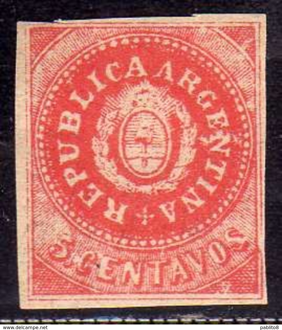 ARGENTINA 1863 SEAL OF REPUBLIC CENT. 5c MNH - Unused Stamps