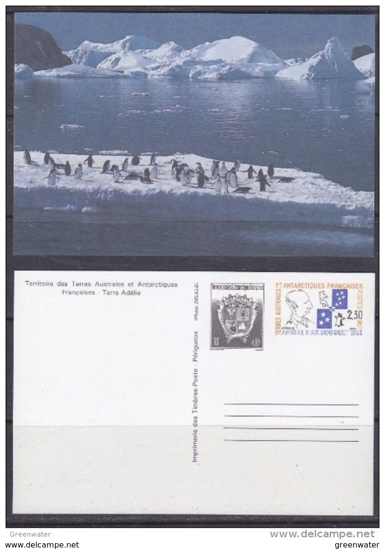 TAAF 1989 Max Douguet Postal Stationery N° 2 Unused (48066) - Postwaardestukken