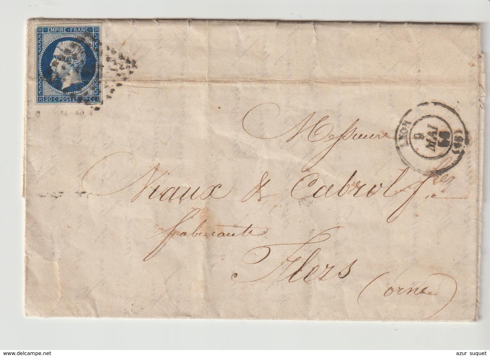 FRANCE /  LETTRE DE 1856 - 1849-1876: Klassik