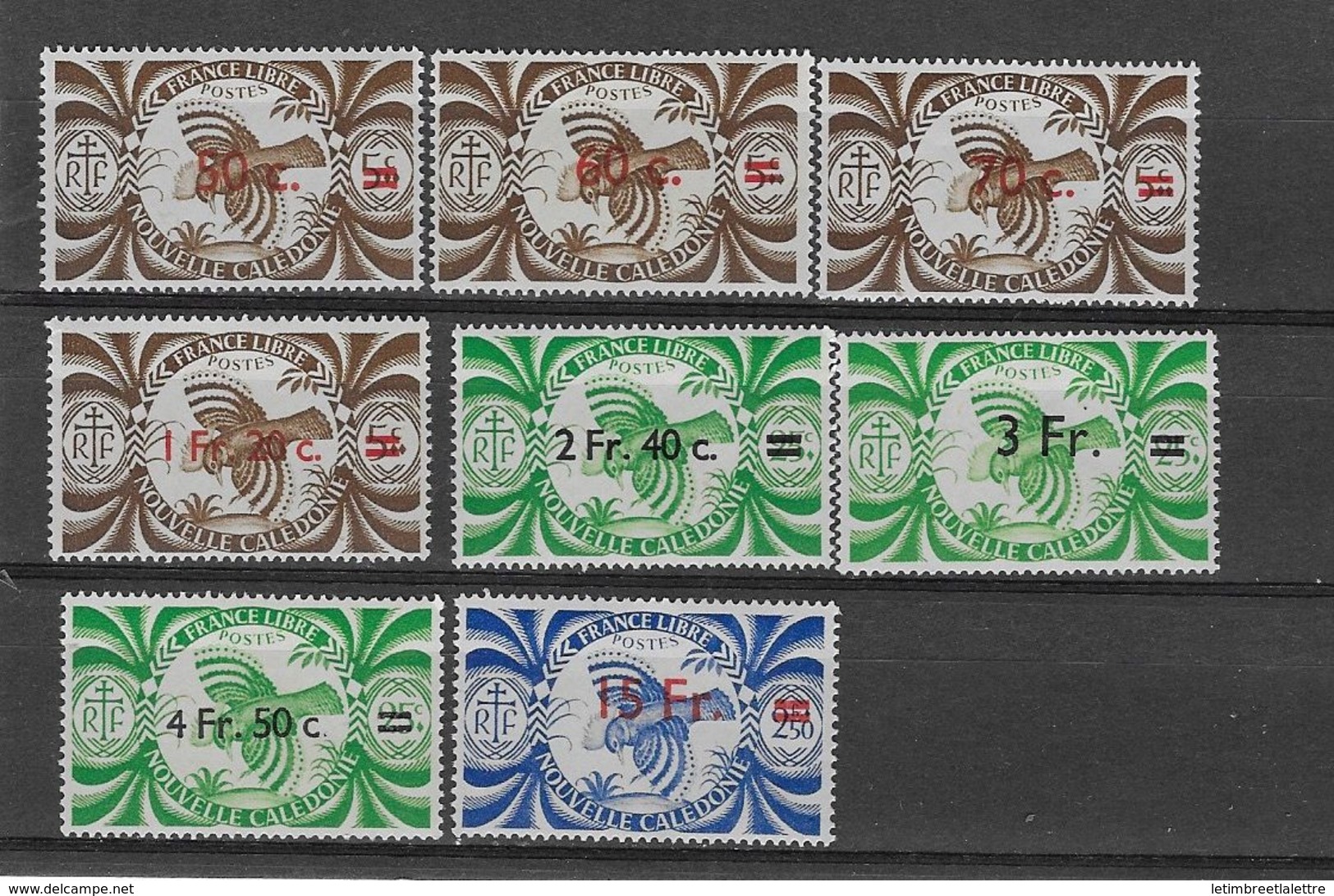 Nouvelle-Calédonie N°249 à 256** - Unused Stamps