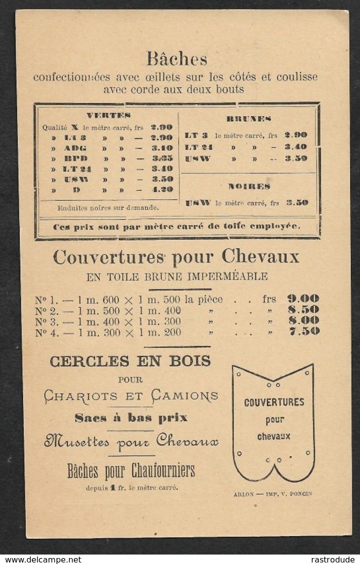 1902 BELGIQUE - PRÉOBLITÉRÉ 1C A GAND  - IMPRIMÉ  PUBLICITÉ TAMISAGE BLUTAGE - COUVERTURES POUR CHEVAUX - Rolstempels 1900-09
