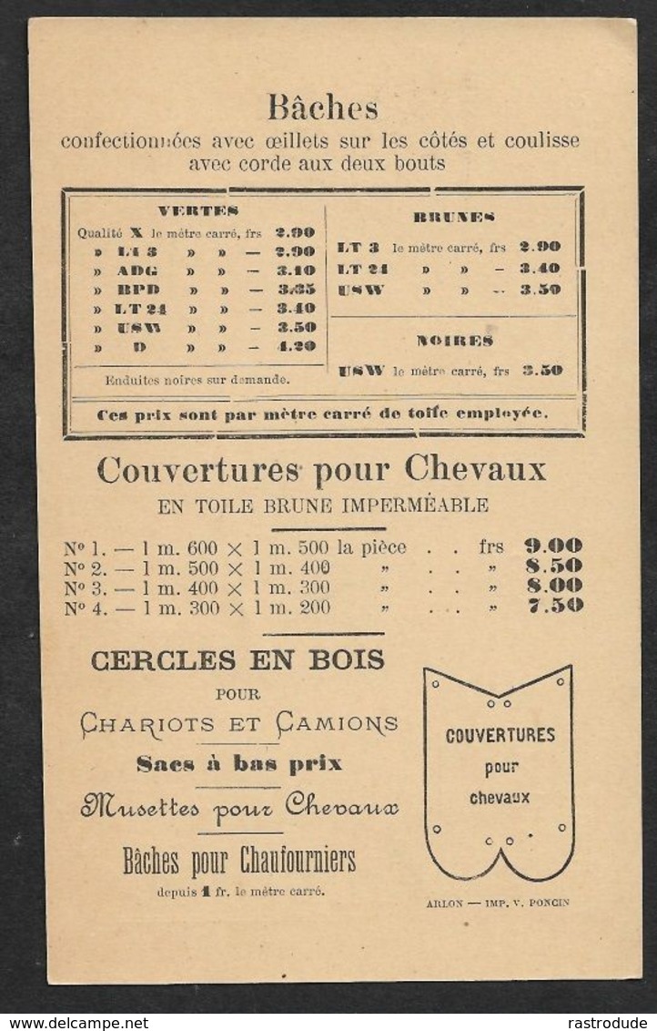 1902 BELGIQUE - PRÉOBLITÉRÉ 1C A GAND  - IMPRIMÉ  PUBLICITÉ TAMISAGE BLUTAGE - COUVERTURES POUR CHEVAUX - Roulettes 1900-09