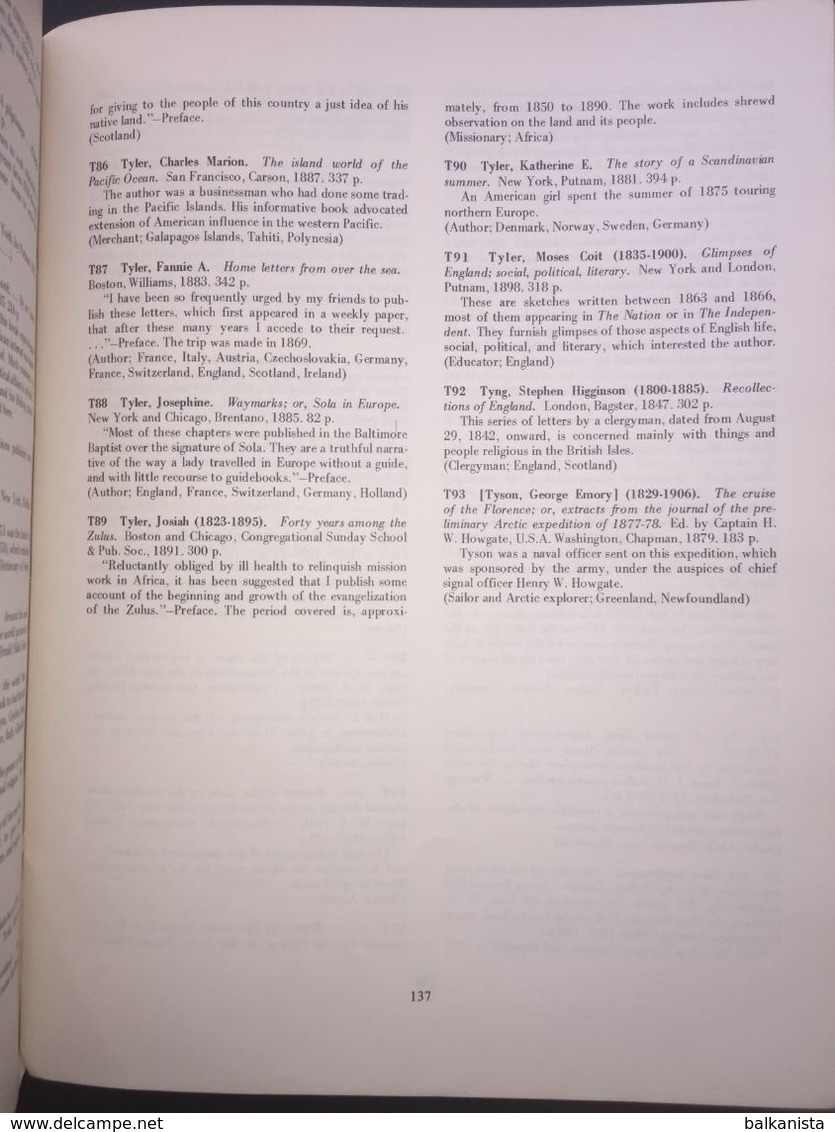 American Travellers Abroad Bibliography Published Before 1900 Harold F. Smith - Viajes