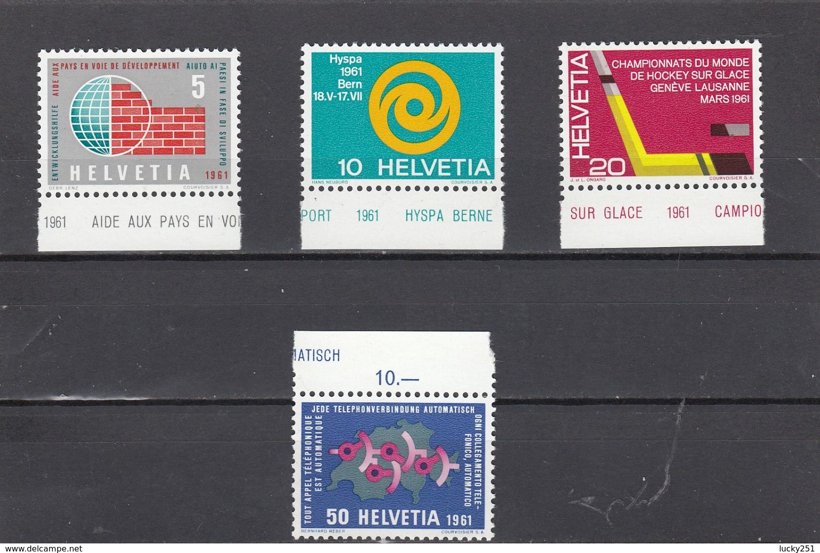 Suisse - Année 1961 - Neuf** - N°Zumstein 375/78**- Timbres De Propagande - Neufs