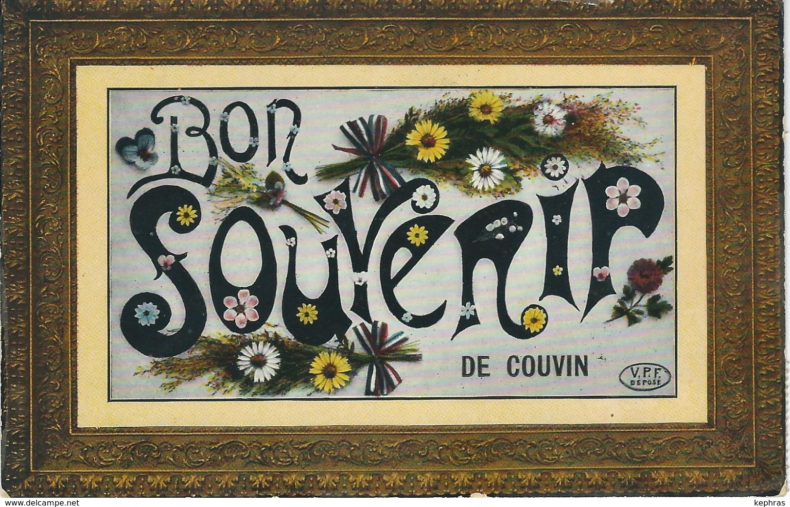 Bon Souvenir De COUVIN - Cachet De La Poste 1913 - Couvin