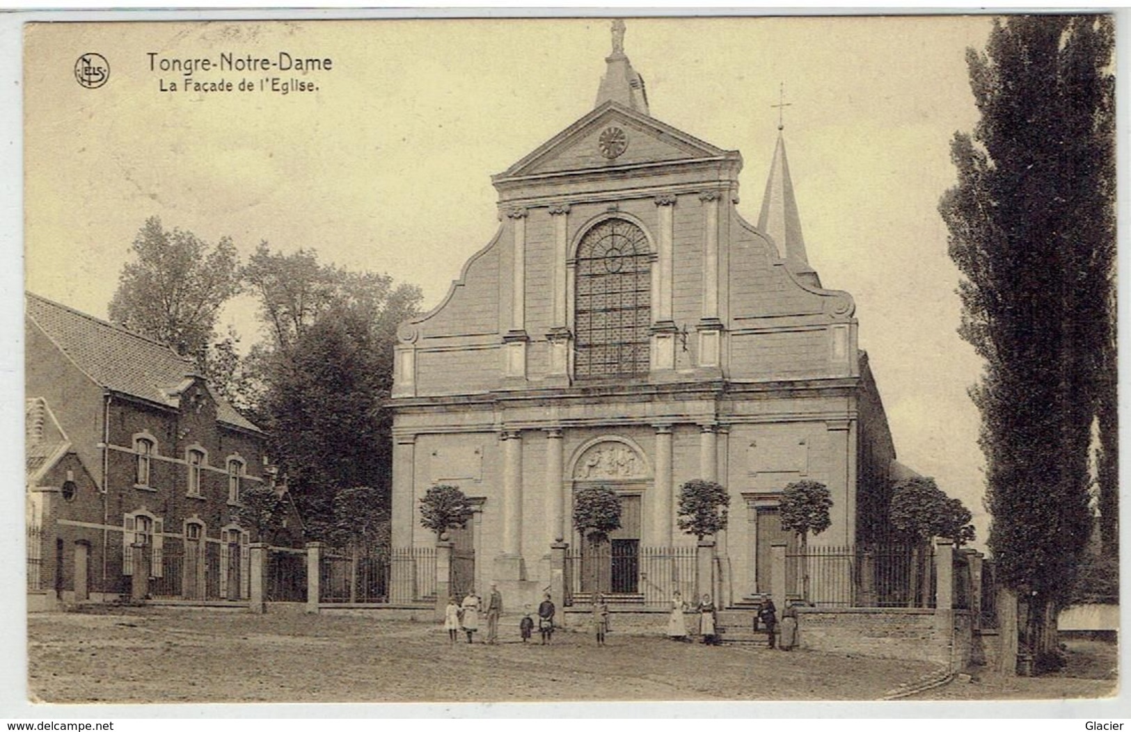 TONGRE-NOTRE-DAME - Chièvre - La Façade De L' Eglise - Relais 1928 - Chievres