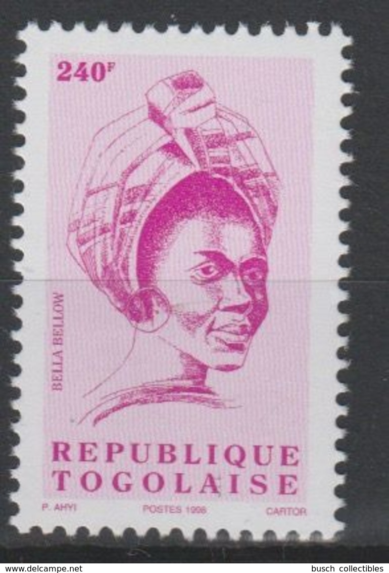 Togo 1998 - Mi. 2850 Série Courante BELLA BELLOW 240 F MNH** - Togo (1960-...)