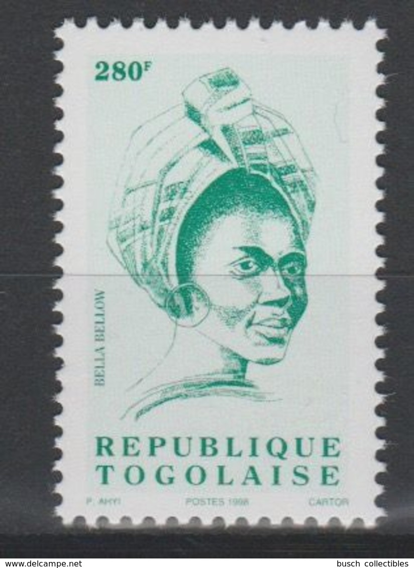 Togo 1998 - Mi. 2851 Série Courante BELLA BELLOW 280 F MNH** - Togo (1960-...)