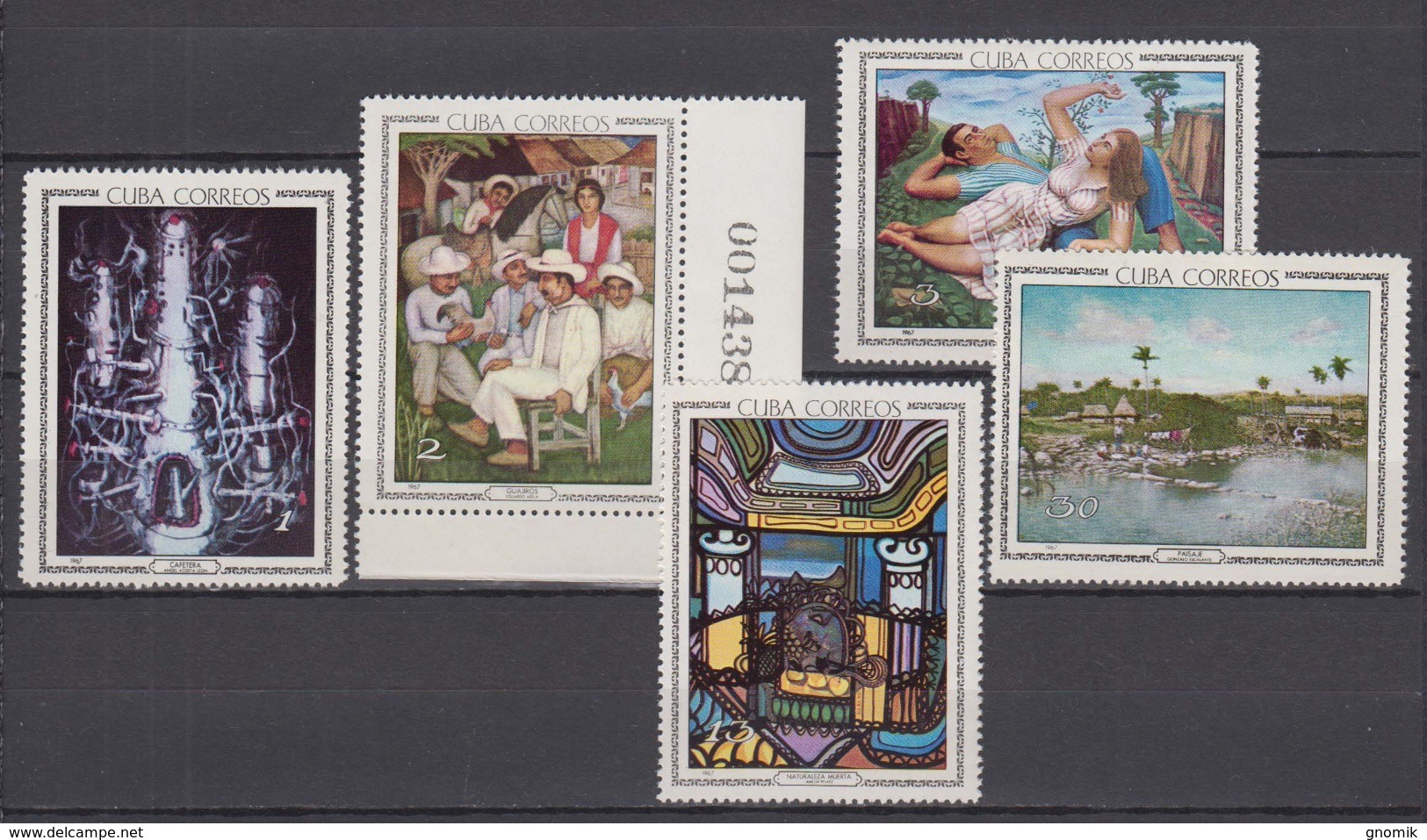 Cuba - 1967 "Paintings In The National Museum" (MNH) - Sc.# 1202-1206 - Collections, Lots & Séries