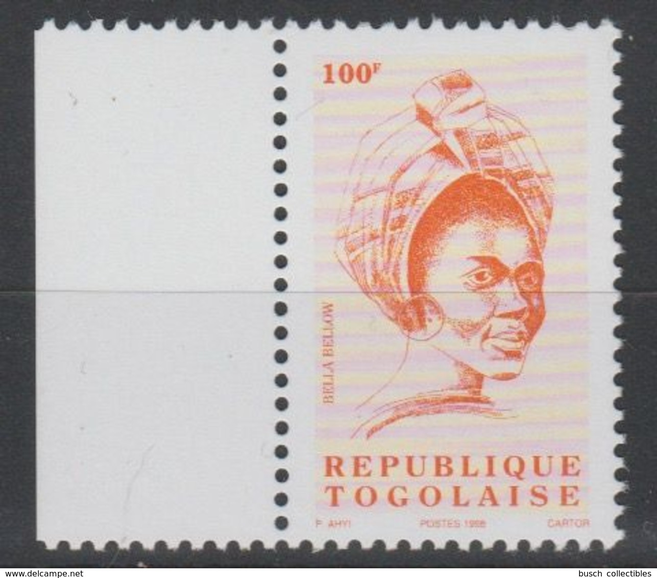 Togo 1998 - Mi. 2848 Série Courante BELLA BELLOW 100 F MNH** - Togo (1960-...)