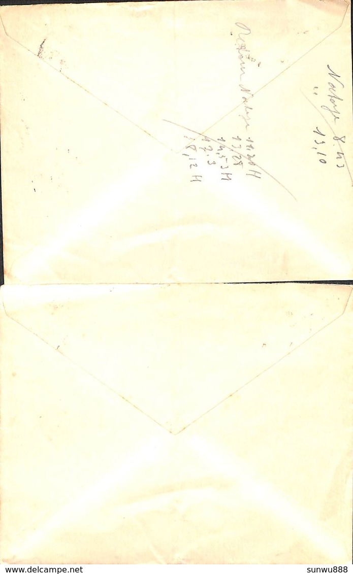 Lot 2 Enveloppes Maison Zéphir Henin, Bois Et Charbons Havelange - Straßenhandel Und Kleingewerbe