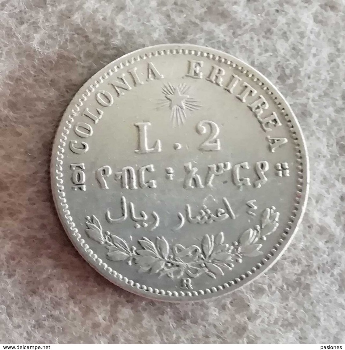 Colonia Eritrea 2 Lire Umberto I 1896 (R) - Erythree