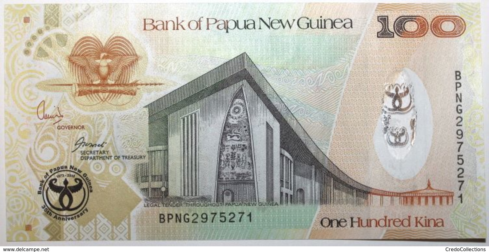 Papouasie-Nouvelle Guinée - 100 Kina - 2008 - PICK 37a - NEUF - Papua New Guinea